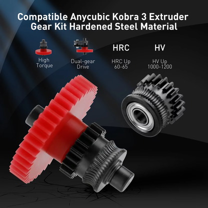 Kobra 3 Extruder Zahnrad Upgrade – gehärteter Stahl