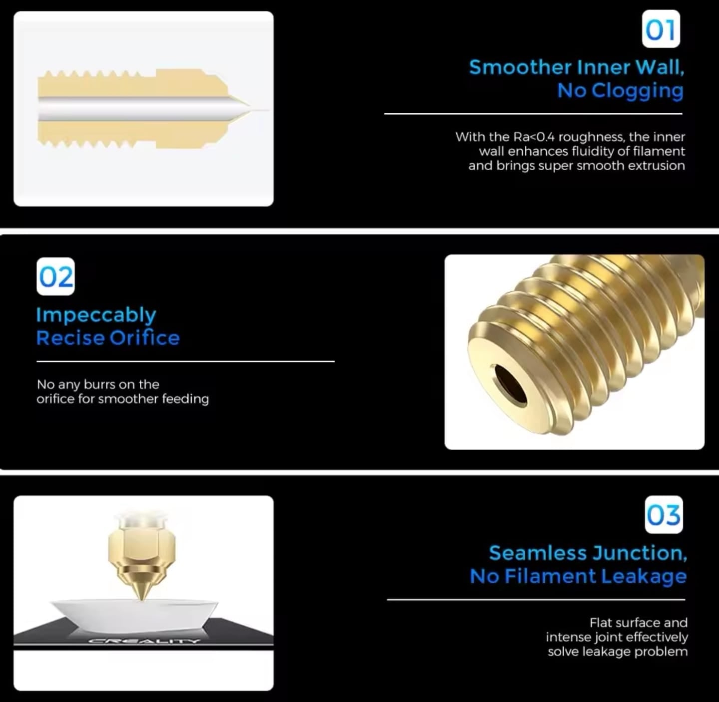 Ender 3 V3, SE, 5 7 S1 Nozzle Lange Version