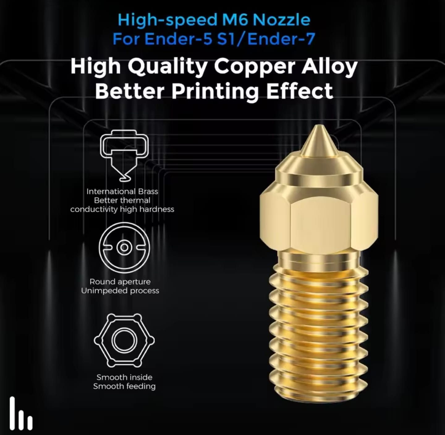 Ender 3 V3, SE, 5 7 S1 Nozzle Lange Version