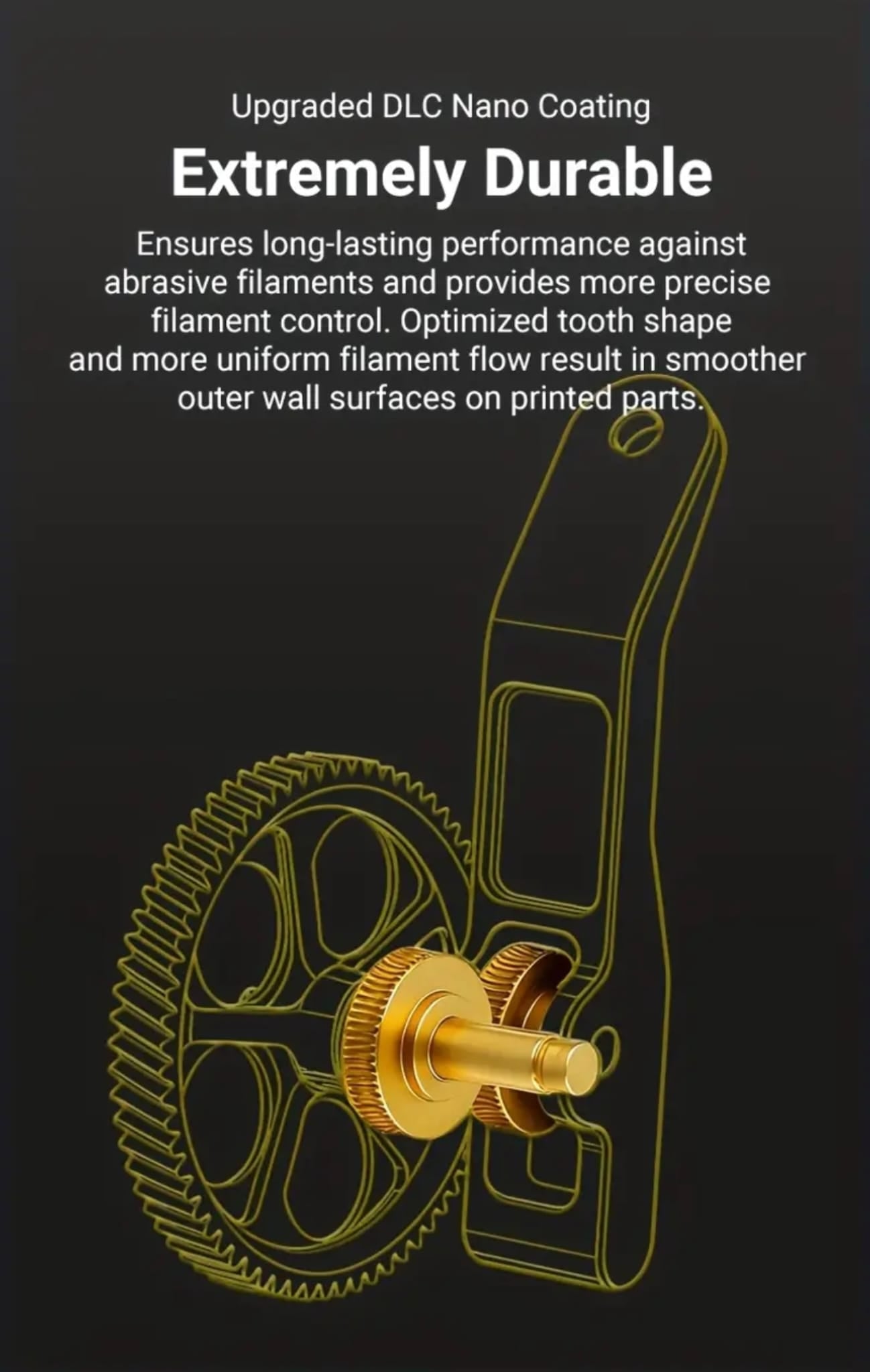 BambuLab A1 / A1 Mini Vollmetall Extruder Upgrade Dual Gear