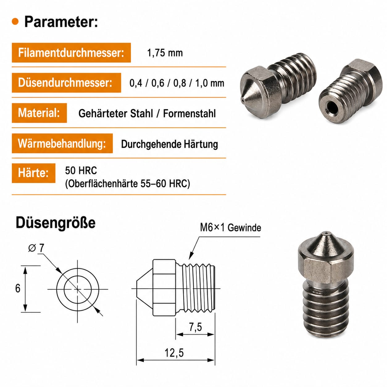 E3D V6 Nozzle