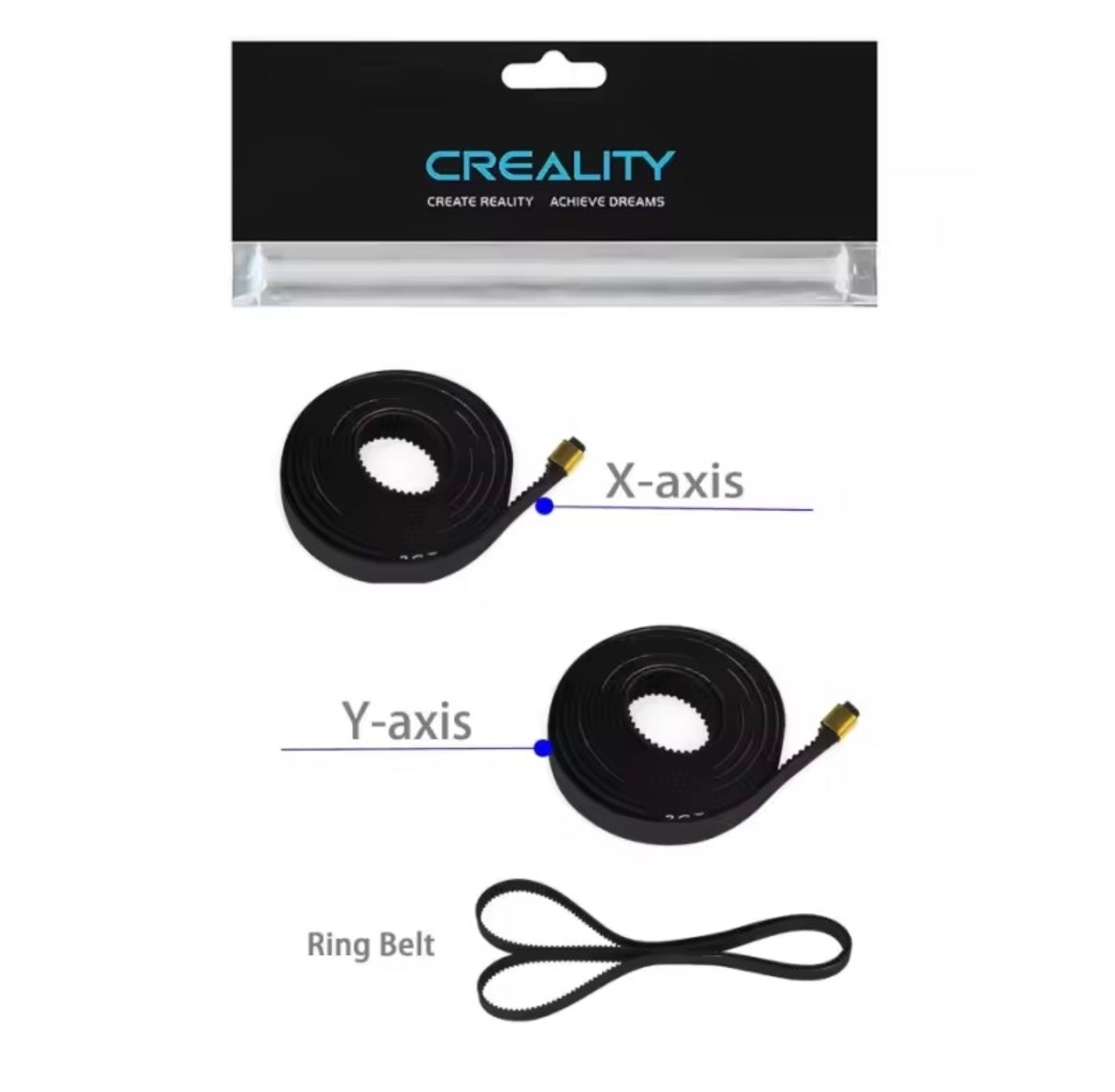 Creality Ender 3 V3 SE Ring - Y - Z  Keilrippenriemen