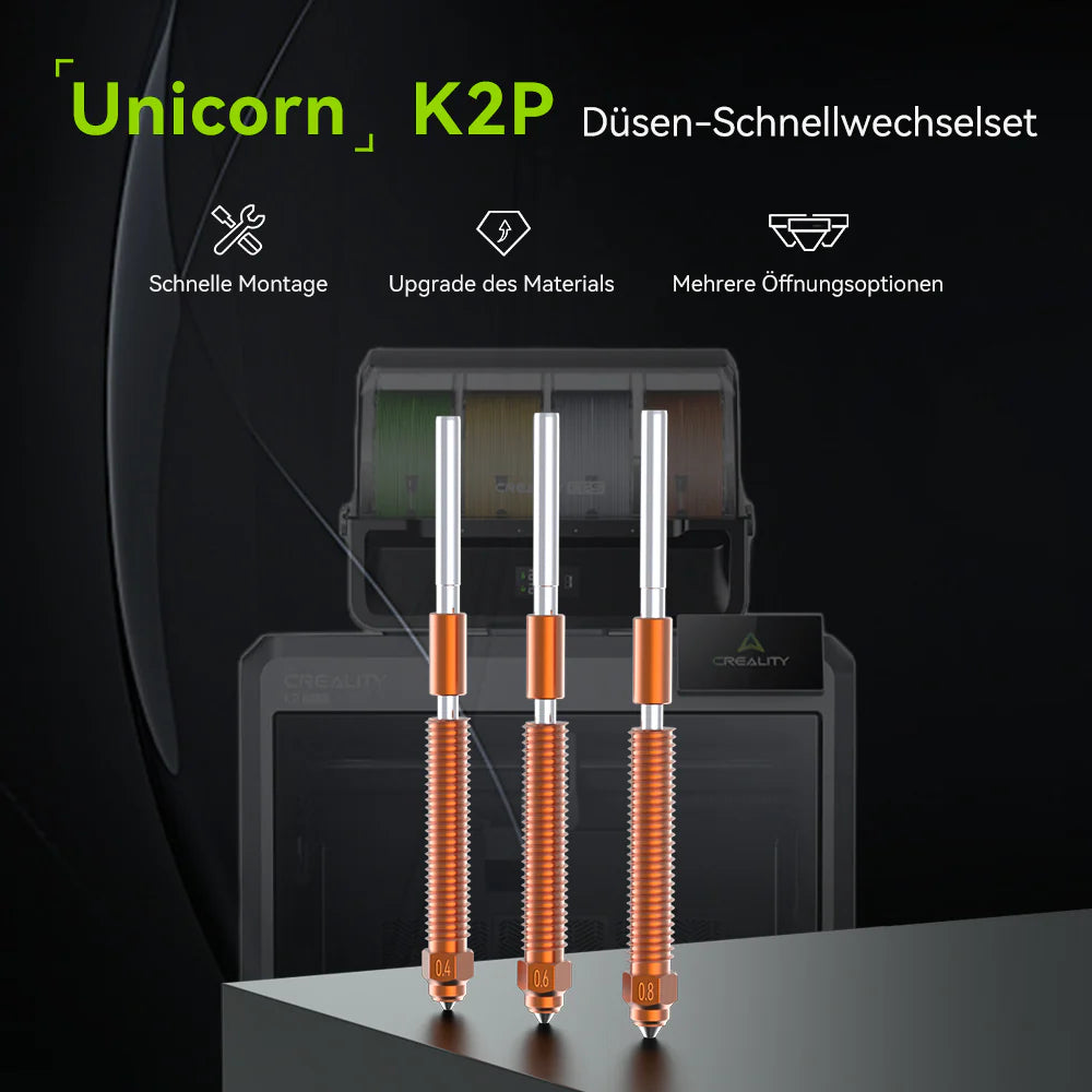Creality Unicorn K2, K2 Pro, K2 Plus, Hi Nozzle